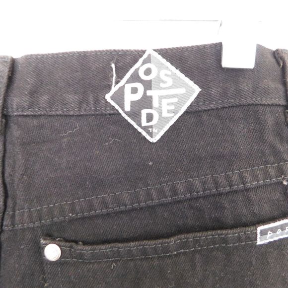Women's Vintage 90s Posted Jeans Slim Size 11 31x34 Black 932037L NWT Tags New - Picture 12 of 13